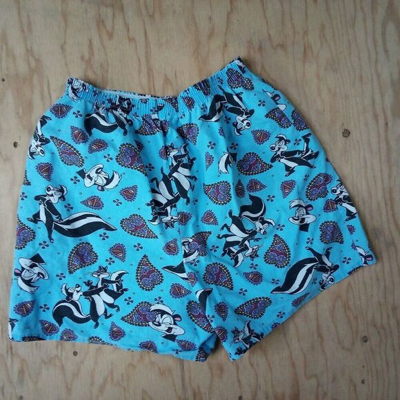 Vintage Warner Brothers Looney Tunes Flirts Pepe Le Pew Shorts - Picture 4 of 4